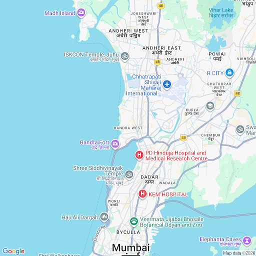 Map showing The Ad Attic studio in Ghatkopar, Mumbai